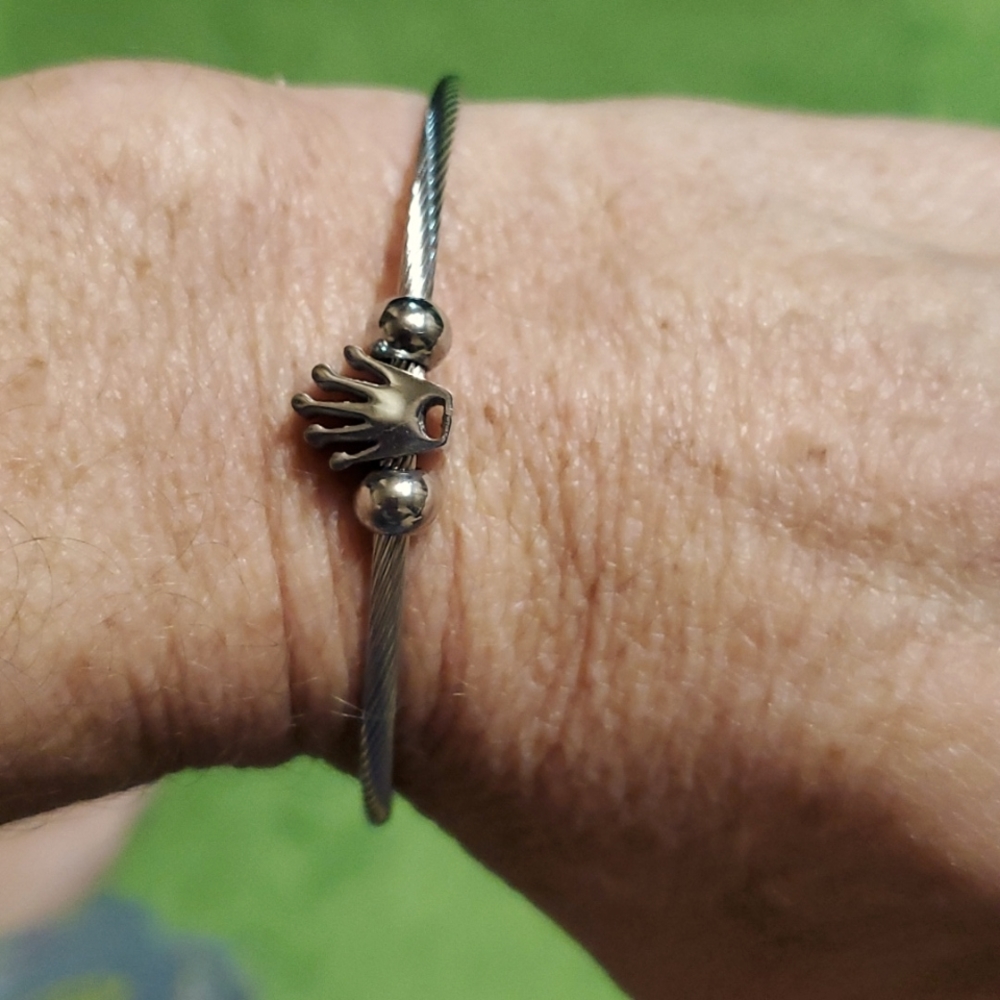 Unisex crown braclet in Silver or Gold